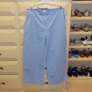 Eileen Fisher Light Blue Cotton Pants Petite Size 14